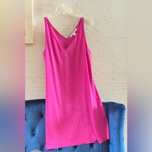 Diane Von Furstenberg Fuchsia Pink Dress Midi size 8